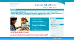 Desktop Screenshot of caldersidemedicalpractice.co.uk